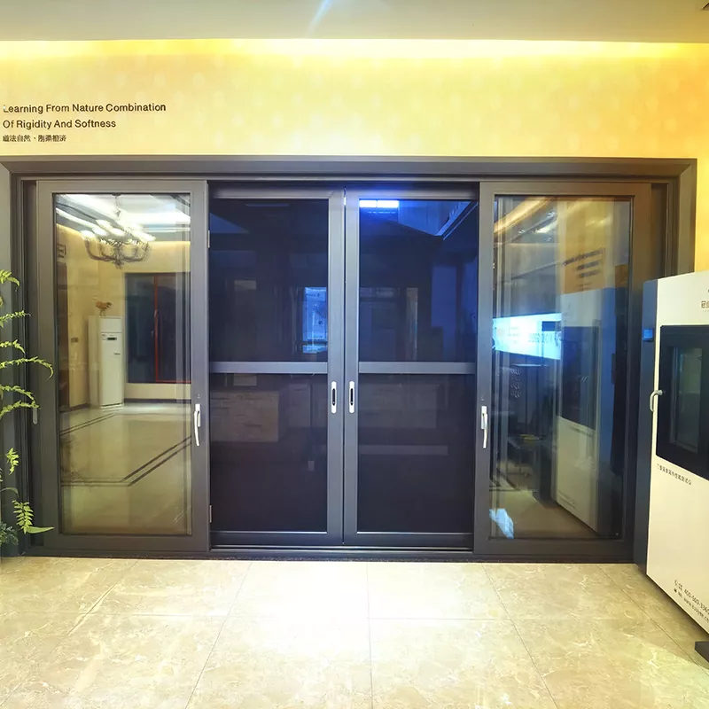 Aloi Aluminium Dengan Penebat Dan Terlindung Haba Dengan Mengangkat Reben Dan Pintu Gelangsar