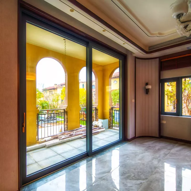 Pintu Gelangsar Balkoni Perisai Haba Bertebat Aluminium